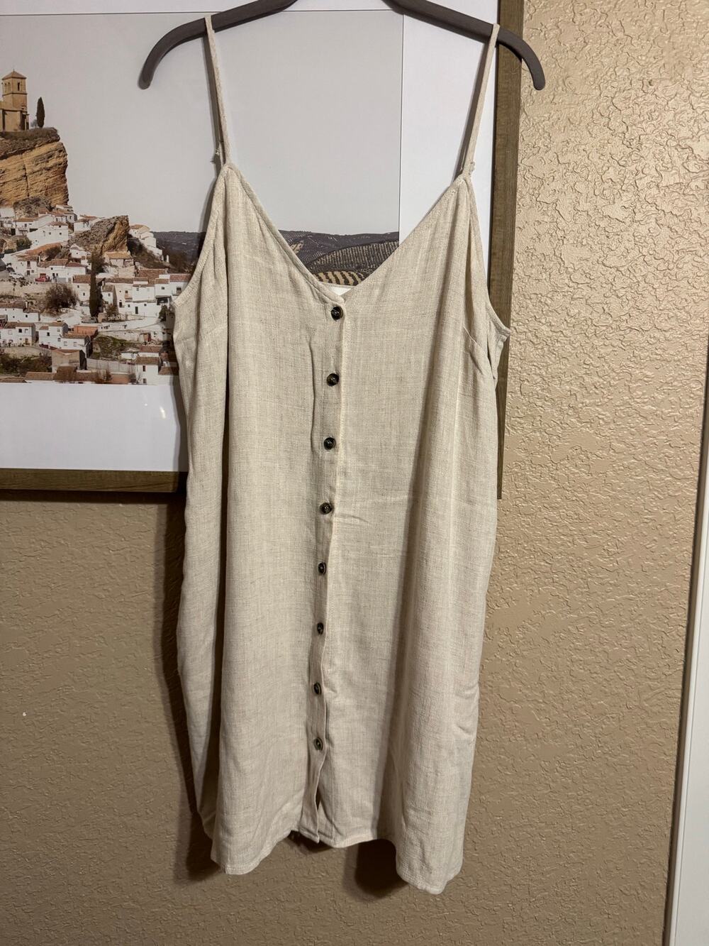 NWOT Solai the Label Linen Dress Large Very cute